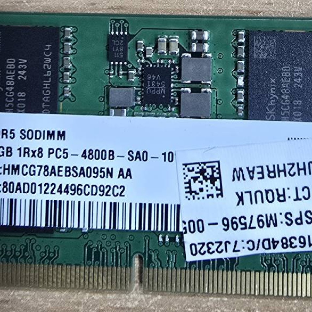 رم لپ‌تاپ SK hynix DDR5 4800 ظرفیت ۱۶ گیگابایت